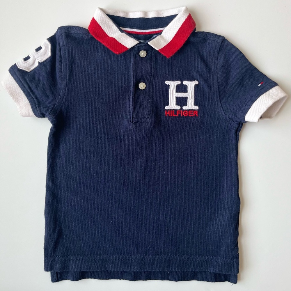 Navy Tommy Hilfiger 2T Boys dress polo -  Toddler Dress Shirts
